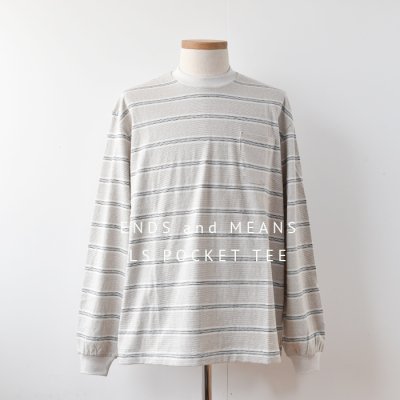 <img class='new_mark_img1' src='https://img.shop-pro.jp/img/new/icons14.gif' style='border:none;display:inline;margin:0px;padding:0px;width:auto;' />【ENDS and MEANS】Long Sleeve Border TEE  2023SS　- Milk St -