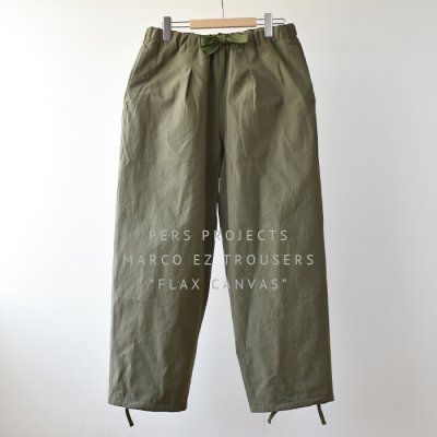 <img class='new_mark_img1' src='https://img.shop-pro.jp/img/new/icons21.gif' style='border:none;display:inline;margin:0px;padding:0px;width:auto;' />【Sale40%】PERS PROJECTS  MARCO EZ TROUSERS    - Olive - 