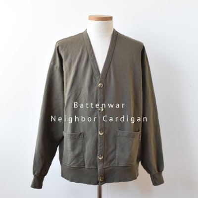 <img class='new_mark_img1' src='https://img.shop-pro.jp/img/new/icons21.gif' style='border:none;display:inline;margin:0px;padding:0px;width:auto;' />【Sale40%】Battenwear NEIGHBOR CARDIGAN  - Olive Green -