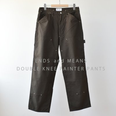 【ENDS and MEANS】DOUBLE KNEE PAINTER PANTS　- Dark Brown -