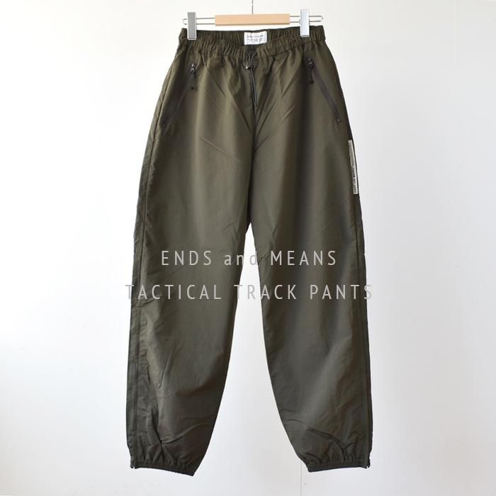 ENDS and MEANS】2023SS Tactical Track Pants - Dark Olive -