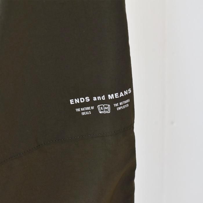ENDS and MEANS】2023SS Tactical Track Pants - Dark Olive -