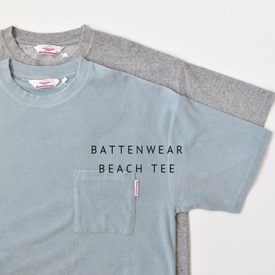 <img class='new_mark_img1' src='https://img.shop-pro.jp/img/new/icons21.gif' style='border:none;display:inline;margin:0px;padding:0px;width:auto;' />【Sale40%】Battenwear BEACH TEE  - 2 Colors -