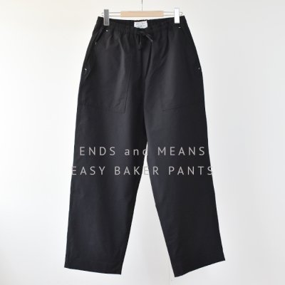ENDS and MEANS2024SS EASY BAKER PANTS- Black -