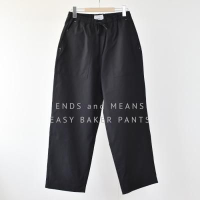 ENDS and MEANS2025SS EASY BAKER PANTS- Black -