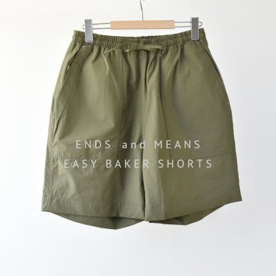 【ENDS and MEANS】2023SS Easy Baker Shorts　- Olive -