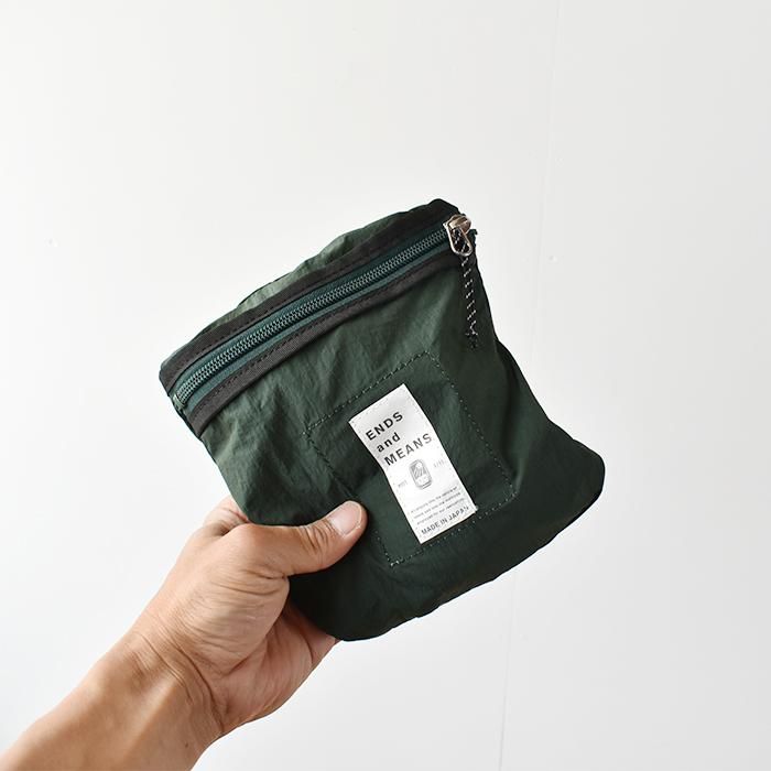 ENDS and MEANS ショルダーバッグ イエロー ナイロン製 日本製 ENDS and MEANS／Packable Shoulder Bag | CAMILOTA オンライン