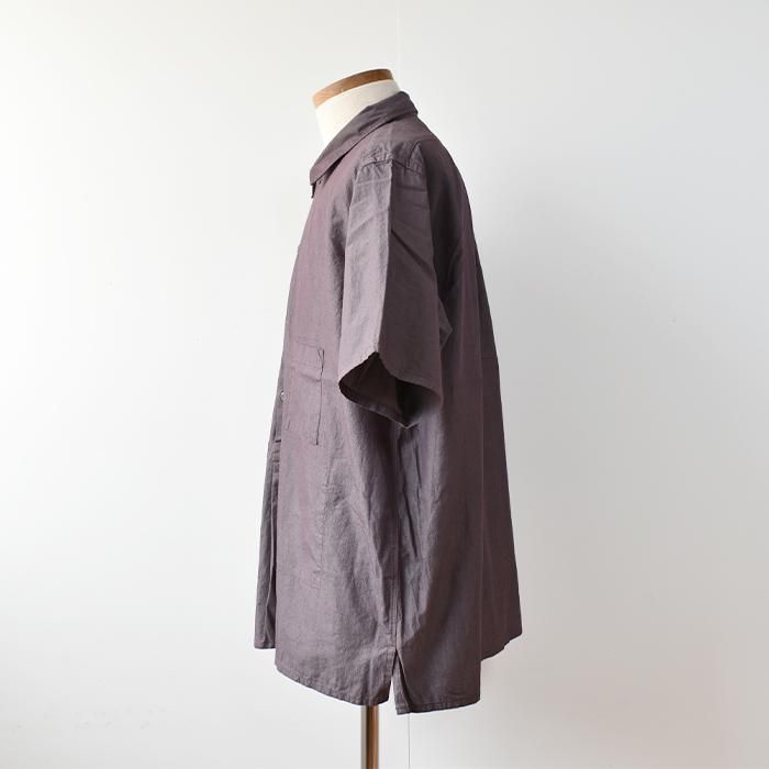 トップス ENDS and MEANS / Nizza Shirts Aubergine ENDS and MEANS】Nizza Shirts - Aubergine -