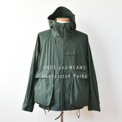 【ENDS and MEANS】2023SS Haggerston Parka   - Woods Green -