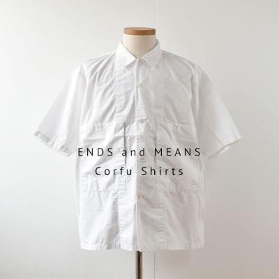 ENDS and MEANS2023SS  Corfu Shirts   - White -