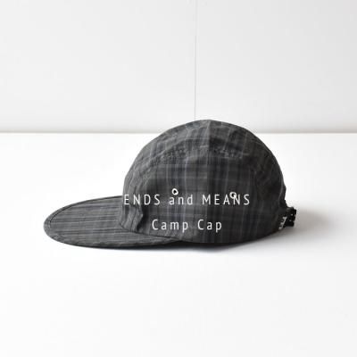  ENDS and MEANS2023SS Camp Cap- Check -