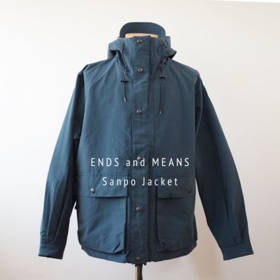 【ENDS and MEANS】 SANPO JACKET  2023AW 　- Smoke Navy -