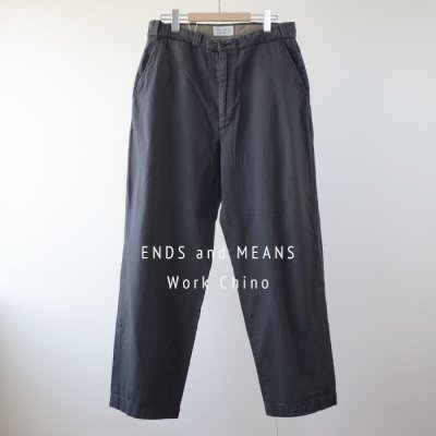 【ENDS and MEANS】 2023AW Work Chino　- Gray Denim -