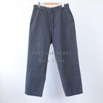 ENDS and MEANS 2024AW Work Chino- Gray Denim -
