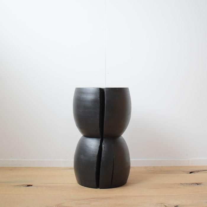 LOGGER WOOD SUPPLY CO】 MINI BEAR STOOL - Black -