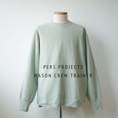 【PERS PROJECTS】MASON Crew Trainer   - Sage Green - 