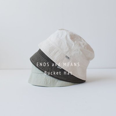 【 ENDS and MEANS】 BUCKET HAT　- 3 Colors -