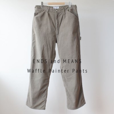 【ENDS and MEANS】 2023AW Waffle Painter Pants   - Khaki -