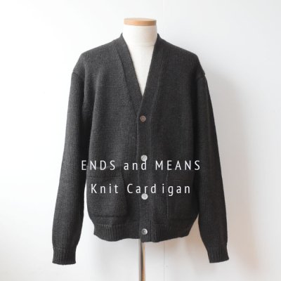 【ENDS and MEANS】 2023AW Knit Cardigan   - Dark Brown -