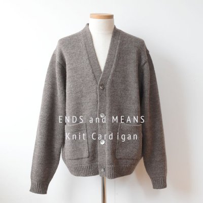 【ENDS and MEANS】 2023AW Knit Cardigan   - Brown Mix -