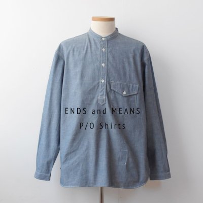 【ENDS and MEANS】2024SS Pull Over Shirts  - Denim -