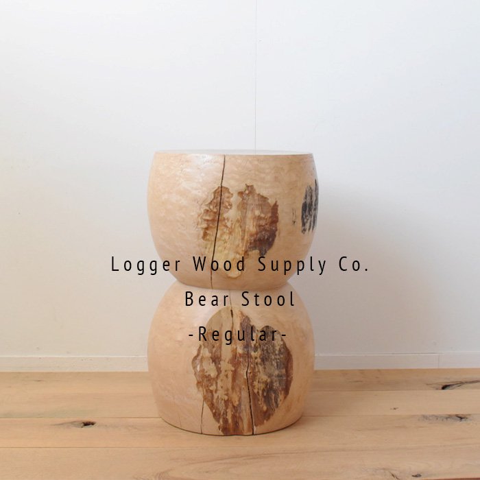 LOGGER WOOD SUPPLY CO】 BEAR STOOL - Regular -