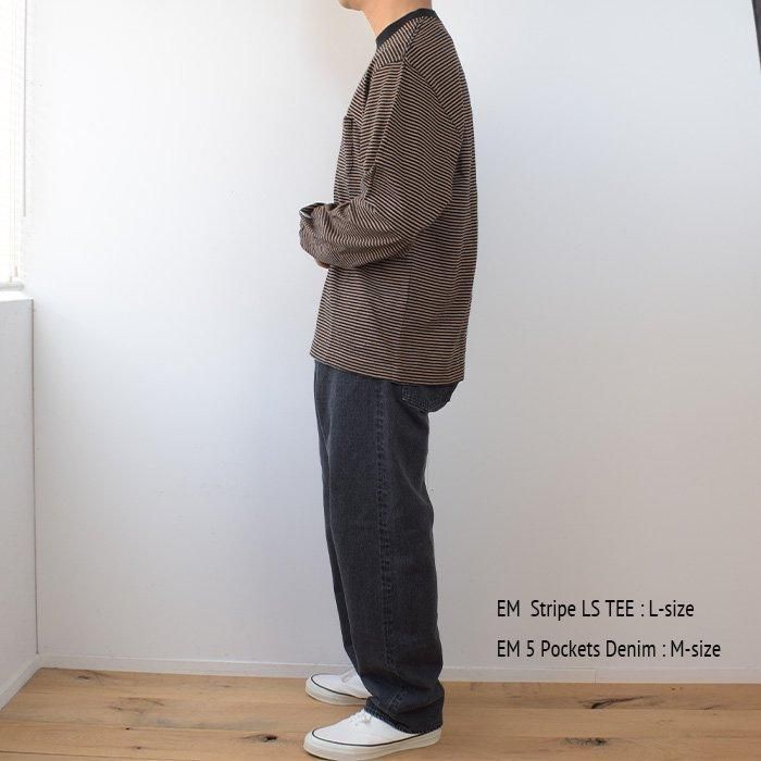ENDS and MEANS】 5 Pockets DENIM - Washed Black - ENDS and MEANS】 5 Pockets DENIM - Washed Black -