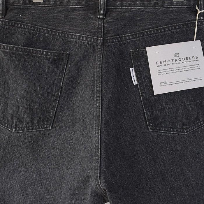 ENDS and MEANS】 5 Pockets DENIM - Washed Black - ENDS and MEANS】 5 Pockets DENIM - Washed Black -