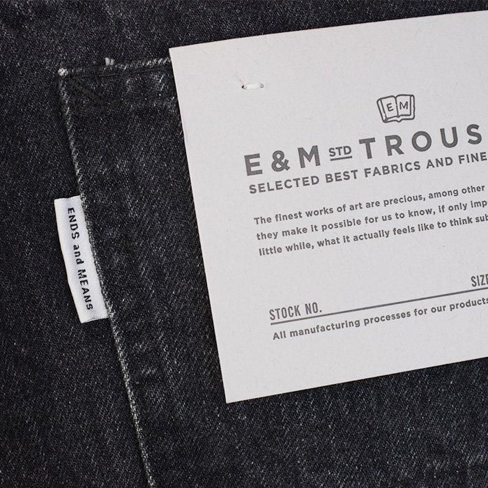 ENDS and MEANS】 5 Pockets DENIM - Washed Black - ENDS and MEANS】 5 Pockets DENIM - Washed Black -