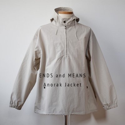 <img class='new_mark_img1' src='https://img.shop-pro.jp/img/new/icons14.gif' style='border:none;display:inline;margin:0px;padding:0px;width:auto;' />ENDS and MEANS Anorak Jacket  2024SS- Moon Gray -