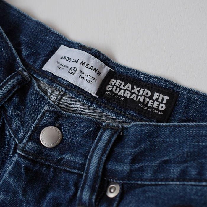 ENDS and MEANS】 Relaxed fit 5 Pockets DENIM - Indigo -
