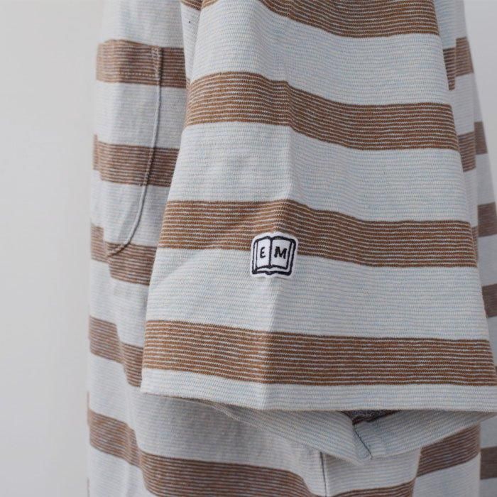 ENDS and MEANS】Horizontal Stripe S/S TEE 2024SS - Sax Stripe - ENDS and MEANS】Horizontal Stripe S/S TEE 2024SS - Sax Stripe -