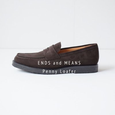 <img class='new_mark_img1' src='https://img.shop-pro.jp/img/new/icons14.gif' style='border:none;display:inline;margin:0px;padding:0px;width:auto;' />ENDS and MEANS2024SS Penny Loafer    - Dark Brown -