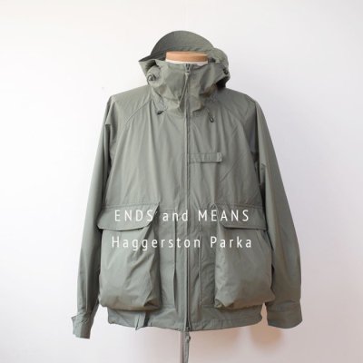 ENDS and MEANS 2024SS Haggerston Parka   - Foliage Green -