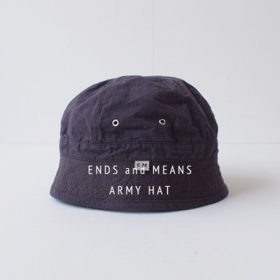 ENDS and MEANS2024SS ARMY HAT - Aubergine -