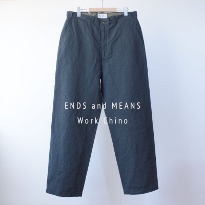 ENDS and MEANS2024SS Work Chino- Charcoal -