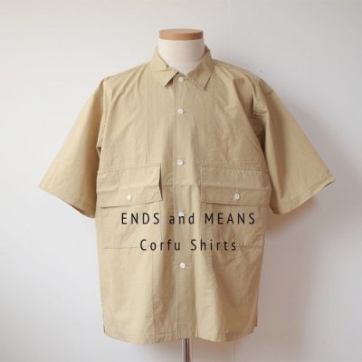 ENDS and MEANS2024SS  Corfu Shirts   - Beige -