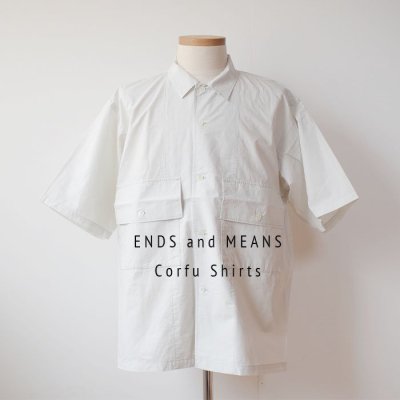 ENDS and MEANS2024SS  Corfu Shirts   - Ice Cap -