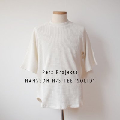 PERS PROJECTS HANSSON H/S TEE SOLID   - CLOUDY WHITE - 