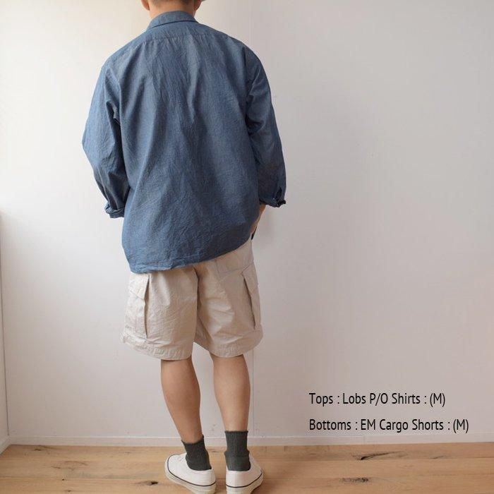 Lobs Adventure Clothing】C4 Pull Over Chambray Shirts - Indigo -