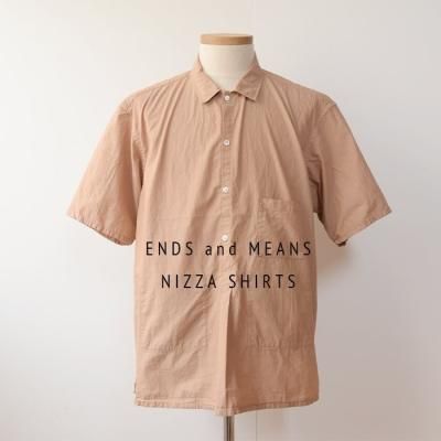 ENDS and MEANS2024SS  Nizza Shirts   - Dark Beige -