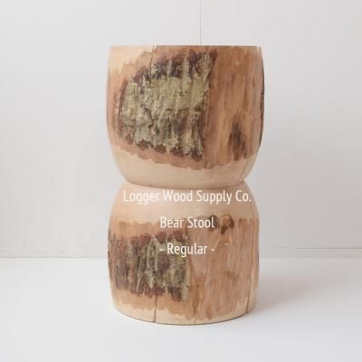 LOGGER WOOD SUPPLY CO BEAR STOOL (B) - Regular -