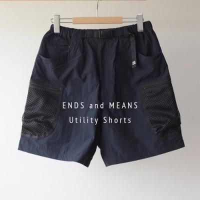 ENDS and MEANS Utility Shorts- Navy -