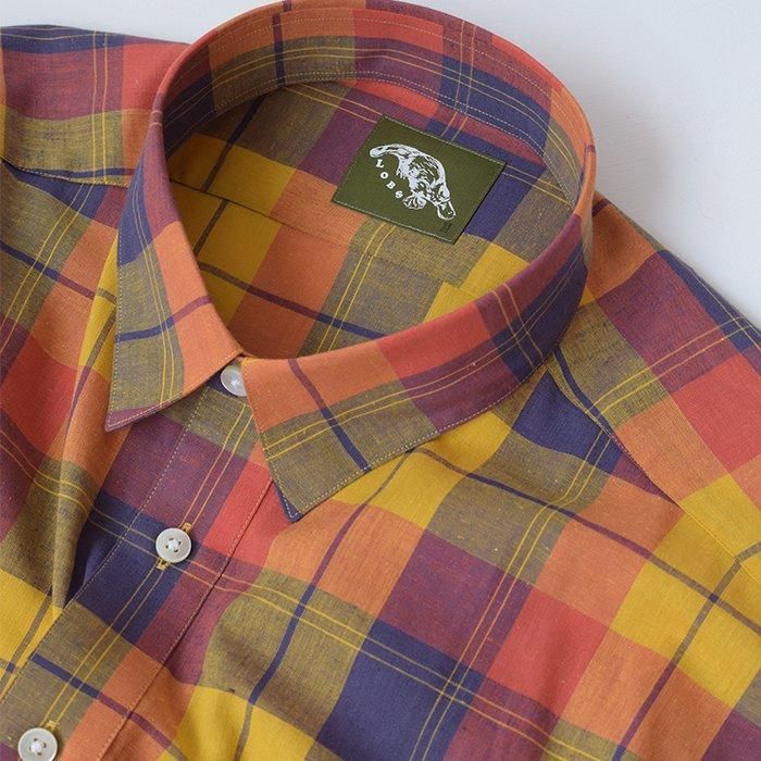Lobs Adventure Clothing】C4 Summer Shirts - Madras Orange -