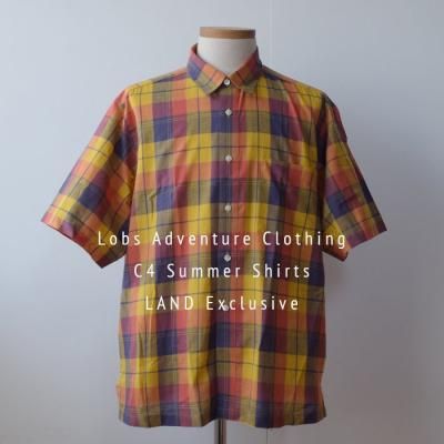 Lobs Adventure ClothingC4 Summer Shirts     - Madras Orange -