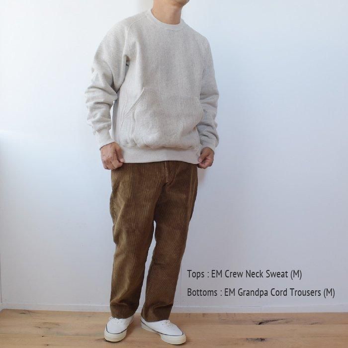 ENDS and MEANS】 2025AW CREW NECK SWEAT - Porridge -