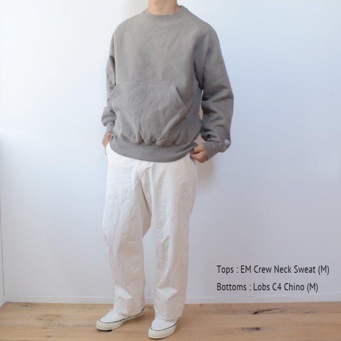 新品ENDS and MEANSクルーネックスエットslategrey L ENDS and MEANS】 2024AW CREW NECK SWEAT - Slate Gray -