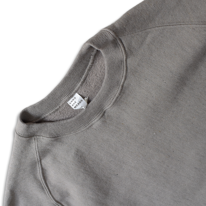 ENDS and MEANS】 2025AW CREW NECK SWEAT - Slate Gray -