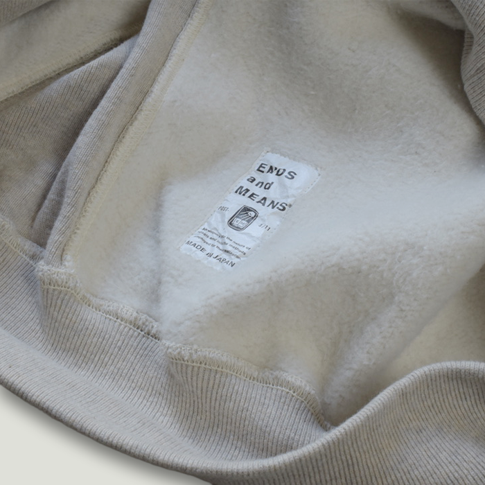 新品ENDS and MEANSクルーネックスエットslategrey L ENDS and MEANS】 2025AW CREW NECK SWEAT - Slate Gray -