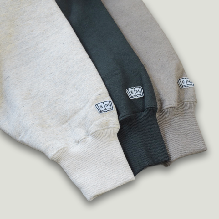 ENDS and MEANS】 2025AW CREW NECK SWEAT - Slate Gray -